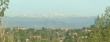 Colorado Rockies as seen from Aurora Colorado