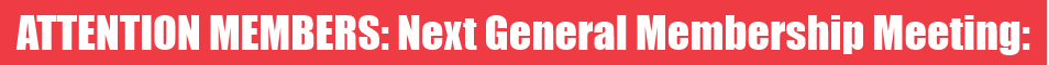 Next General Meeting