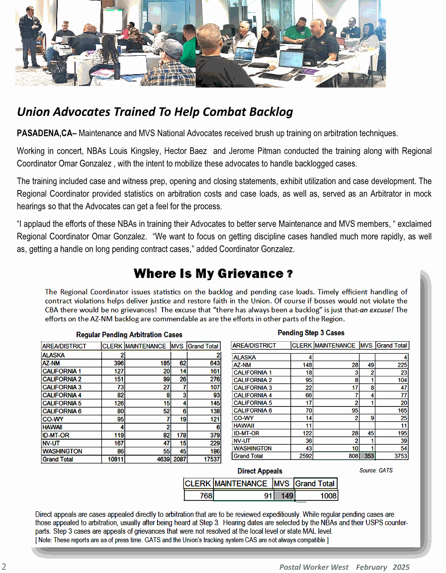Postal Worker West February 2025 page 2
