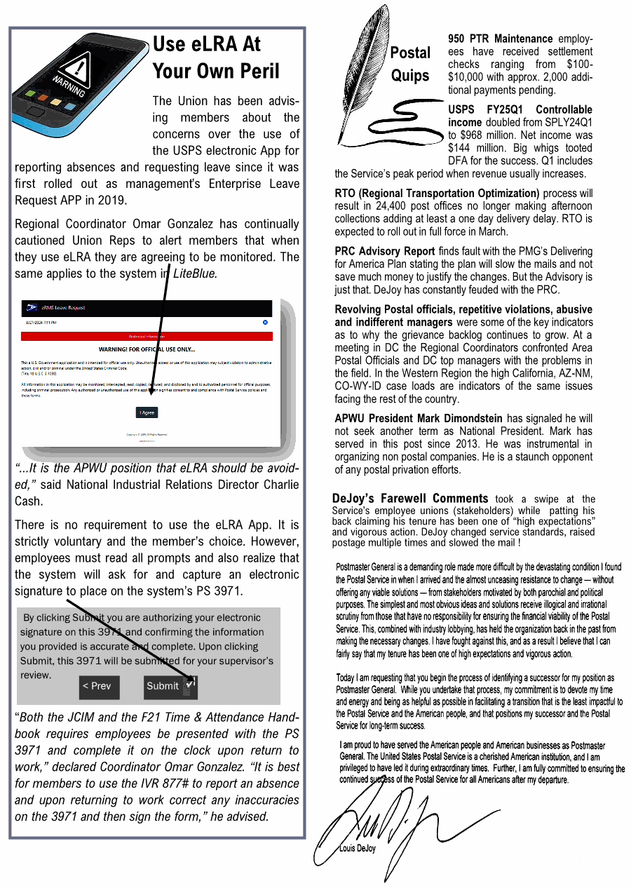 Postal Worker West February 2025 page 6
