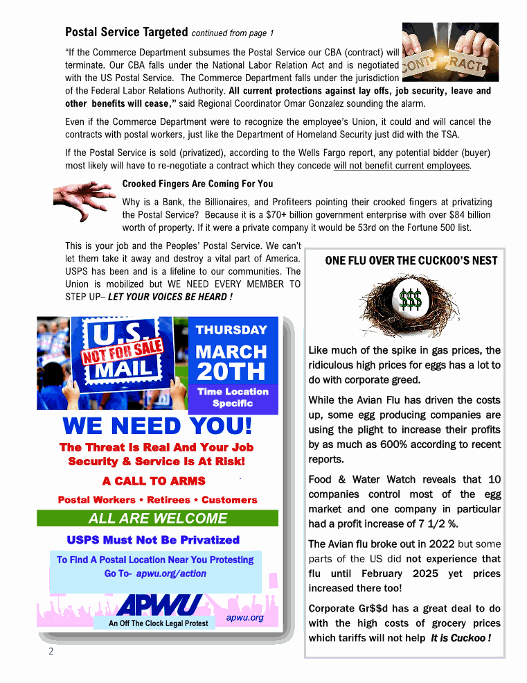 Postal Worker West March 2025 Special Edition Page 2