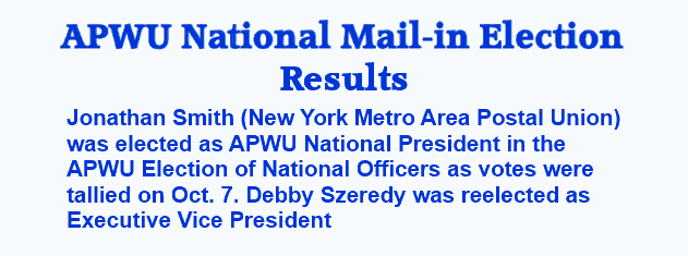 APWU National Election Results 2025