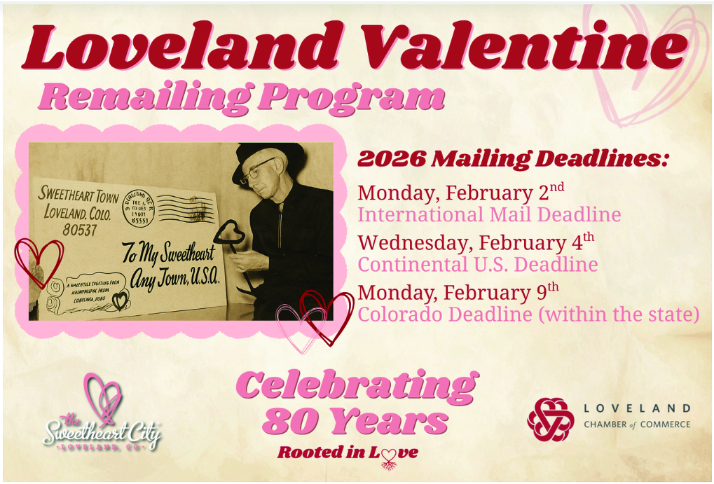 Loveland Colorado Valentine Cachet